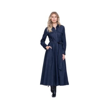 Dress dark blue denim