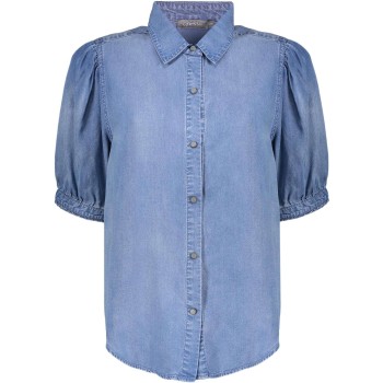 Blue denim blouse s/s