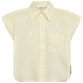 Dinnie NS Poplin Shirt Pale Yellow