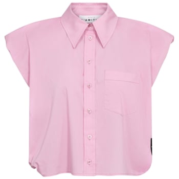 Dinnie NS poplin shirt Roze