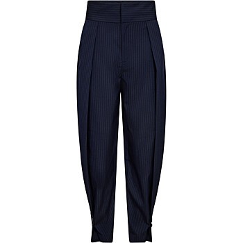 Navy Pin Pleat Tall Pant Navy