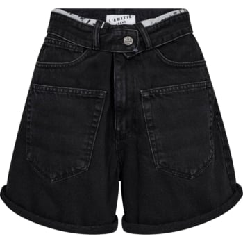 Flip Waist Shorts Black