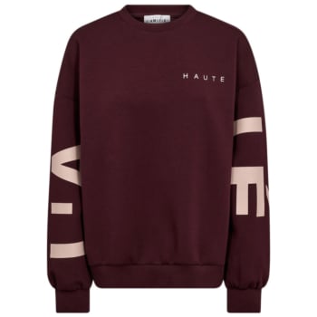 Maxi split logo sweat early autumn wine