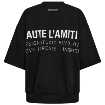 Back print studio SS sweat black