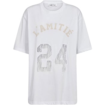 25 Lace Number Tee White
