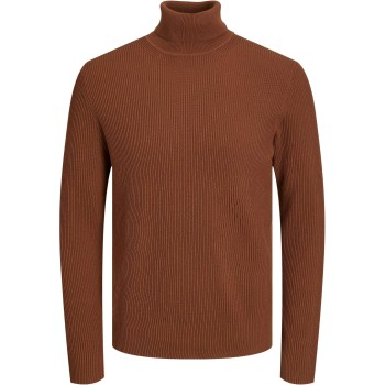 Jprccperfect knit roll neck cambridge brown