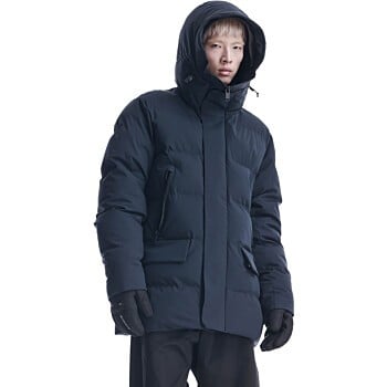 QM597 cassini quilted parka Navy Blue