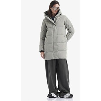 QW609 Cassini quilted parka Mineral Clay
