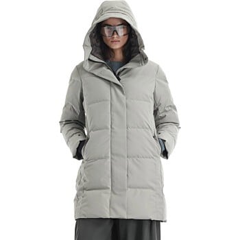 QW609 Cassini quilted parka Mineral Clay