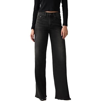728i High rise wide leg jeans rodeo princes
