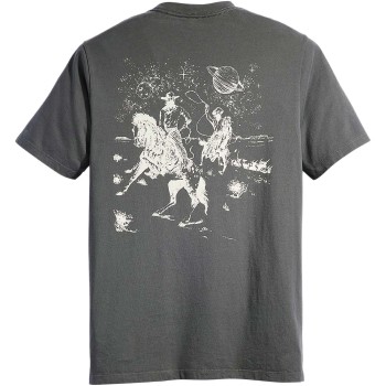 Classic graphic t-shirt space cowboy andesite ash