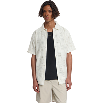 SIREN AJOUR KNITTED RESORT SHIRT