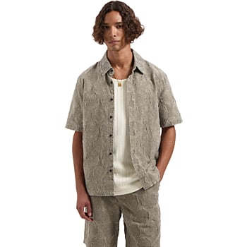 COMBRIT GARMENT DYED JACQUARD SHIRT