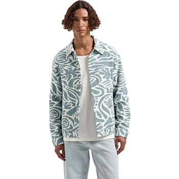 SAPPHIRE JACQUARD TRUCKER JACKET