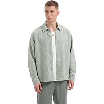 NAZAIRE GARMENT DYED JACQUARD SHIRT