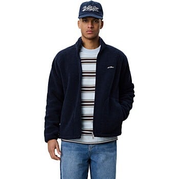Patch Teddy Jacket Dark Navy