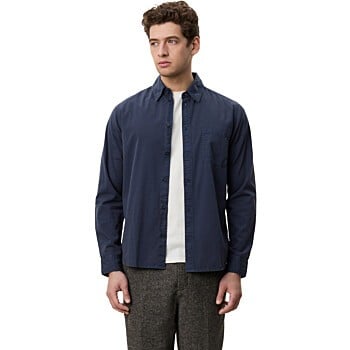 Garment dued shirt india ink blue