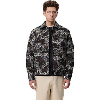 Rose Jacquard Overshirt Dark Sand