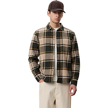 Check Flannel Shirt Rosin Green