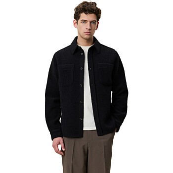 Boucle Overshirt Black