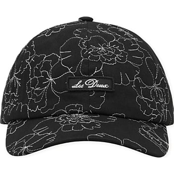 Flower AOE Dad Cap Black