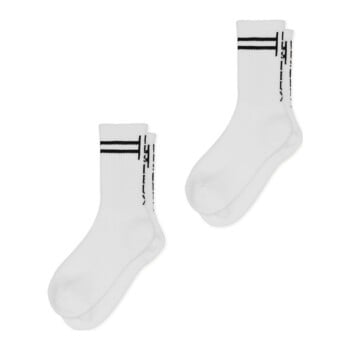 Half Terry Logo Sock 2-Pack White