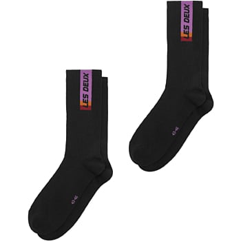 Sport Logo Socks 2-Pack Black