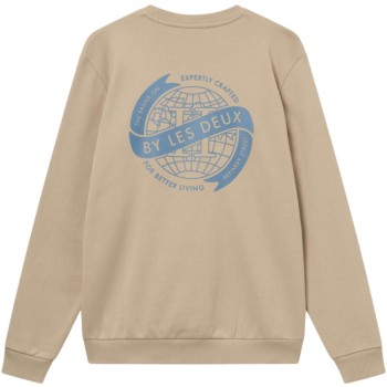 Globe Sweater Light Desert Sand/Washed Denim Blue