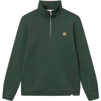 Piece half zip sweatshirt pine green&drk sand