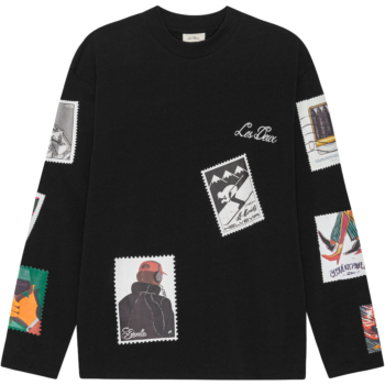 Stamp longsleeve shirt Black