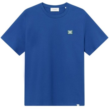 Piece Piquet T-shirt Surf Blue/White