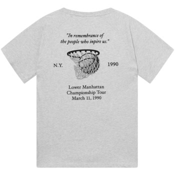 Tournament T-shirt Snow Melange/black