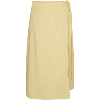Ginia wrap skirt golden green