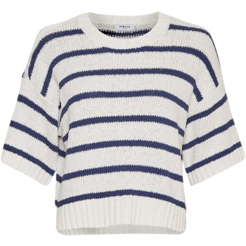 MSCHHannalie 2 4 Pullover stripe white-blue