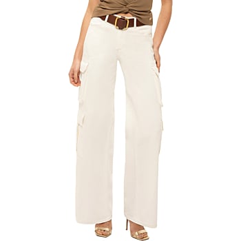 Patras Cargo White Jeans