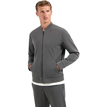 Jacket Shirt Bomber Melange Hybrid Grey Melange
