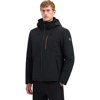 Jacket Short Fit Hooded Softshell S Black