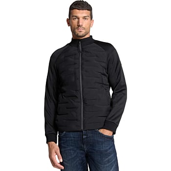 Jacket Short Fit Sealed Knitted Mix Black