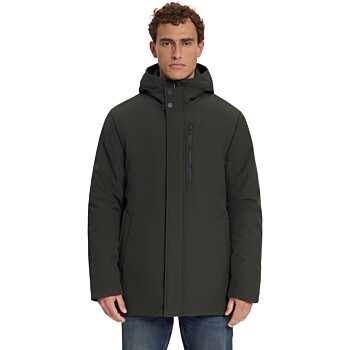 Jacket Hooded Softshell Dark Army