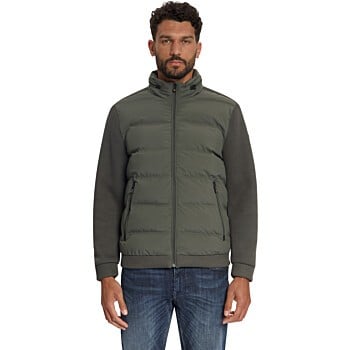 Jacket Short Fit Sealed Knitted Mix Army