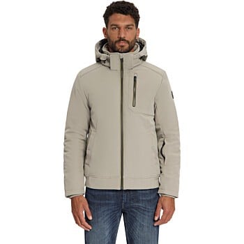 Jacket Short Fit Softshell Taupe