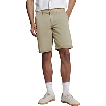 Short Chino Garment Dyed Twill Stre Light Army