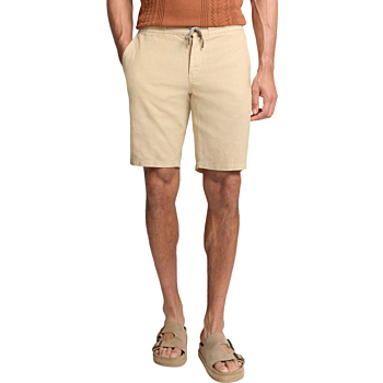 Short With Linen Garment Dyed Sand