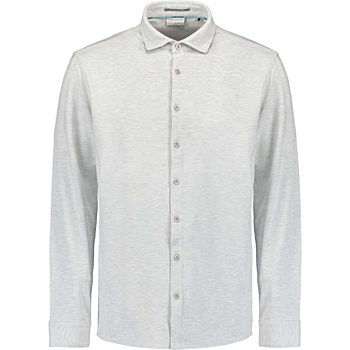 Shirt Jersey Melange Stretch Chalk