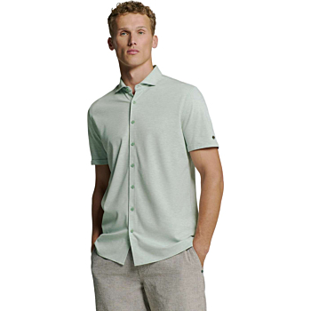Shirt Short Sleeve Jersey Melange S Mint