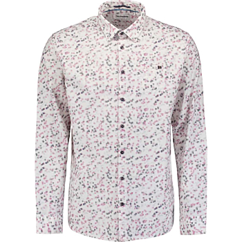 Shirt Stretch Allover Printed Mauve