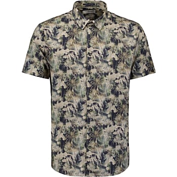Shirt Short Sleeve Allover Printed Mint