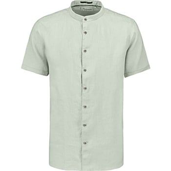 Shirt Short Sleeve Granddad Solid W Mint