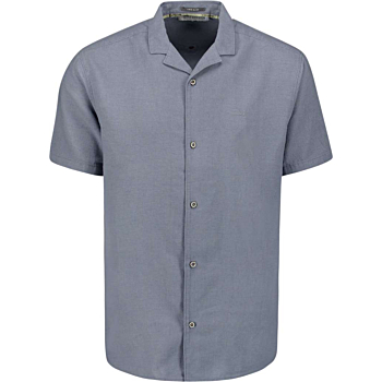 Shirt Short Sleeve Revers Collar So Washed Blue