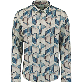 Shirt Stretch Allover Printed Night